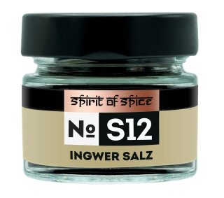 Ingwer Salz - Gew&uuml;rzglas