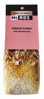 Kirsch Curry mit Jasminreis